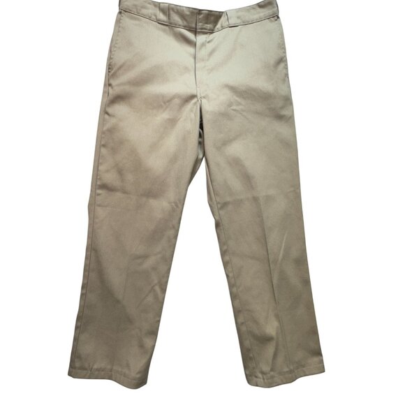 Dickies Mens 874 Original Fit Khaki Pants Size 36X32 Tn Straight Classic Casual - Picture 1 of 9